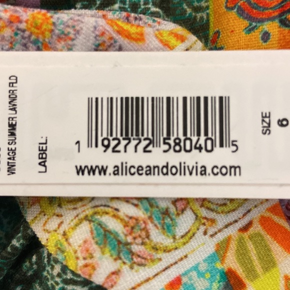 Alice + Olivia Vintage Summer Lavender Dress - Picture 6 of 6